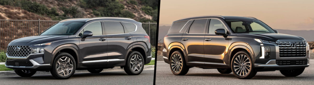 2024 Hyundai Palisade vs. Santa Fe: Choosing the Right SUV for You