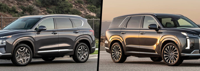 2024 Hyundai Palisade vs. Santa Fe: Choosing the Right SUV for You